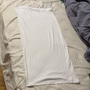 White midi pencil Skirt